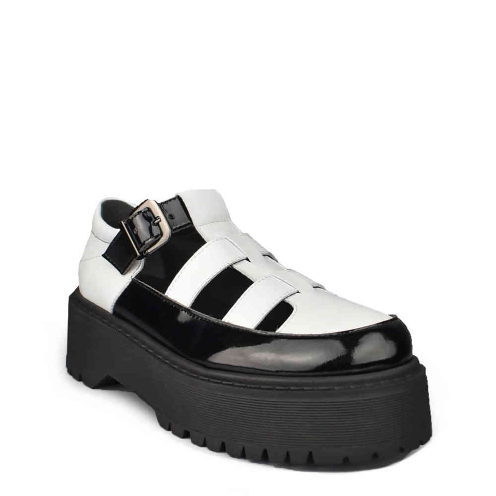 Altercore - Silvia Vegan Niedrige Schuhe - Schwarz/Weiß